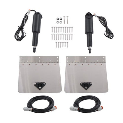 15001-101 9"x12" Standard Boat Trim Tab Kit 12V No Switch For 16-25 Foot Vessels