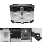 Motorcycle Aluminum Trunk Rear Top Case Luggage Tour Tail Tool Box Lock 45L NEW
