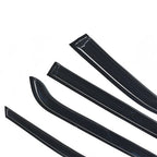 Tape-On Window Visor Guards Sun Rain Shade Smoke For Ford Explorer 2011-2019
