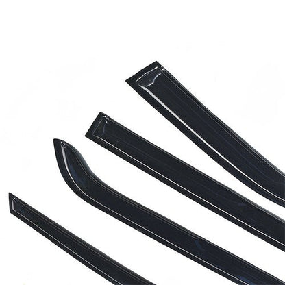 Tape-On Window Visor Guards Sun Rain Shade Smoke For Ford Explorer 2011-2019