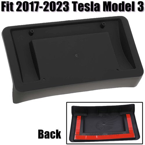 Front License Plate Mount Bracket Holder for 2017-2023 for Tesla Model 3
