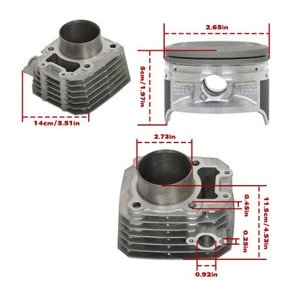 For KAWASAKI KLF250-A BAYOU 250 2003-2011 Cylinder Piston Gasket Kit