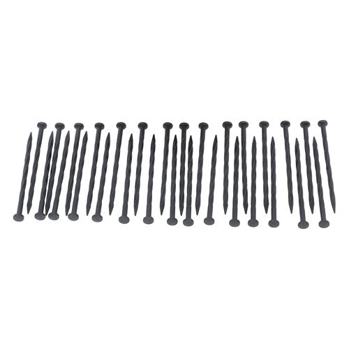 Garden Edging Kit With Anchoring Spikes Plastic No Dig Lawn Border L-shaped Lawn