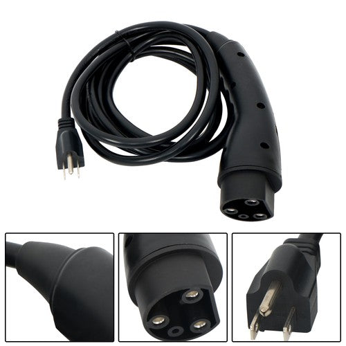 Golf Carts Charging Power Cord Assembly Fits For Evolution ICON Black