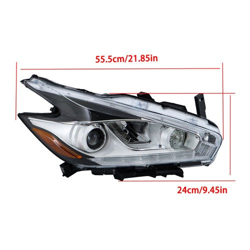 Left+Right LED W/DRL For Nissan Murano 2015-2018 Headlamps Headlights Assembly