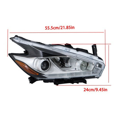 Left+Right LED W/DRL For Nissan Murano 2015-2018 Headlamps Headlights Assembly