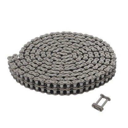#40 Roller Chain 10 Feet With 2 Connecting Links Carbon Steel
