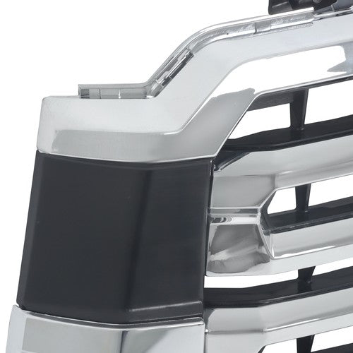 Front Bumper Upper Grille Chrome New Fit For Toyota Sequoia 2018 19-22 Plastic