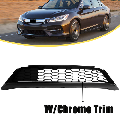 71152T2FA50 Front Lower Grill w/ Chrome Trim for 2016 2017 for Honda Accord