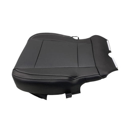 Black For Ford F150 2015-2017 Driver&Passenger Bottom And Top Seat Cover Leather