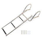 3 Steps Ladder Stainless Steel in-Board Telescoping For Marine Boat Yacht New