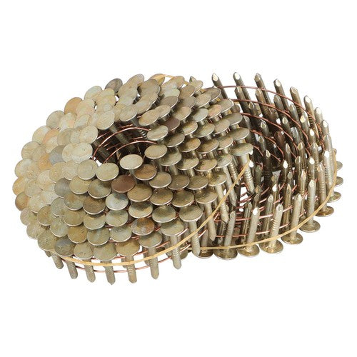 7/8" × 0.12" × 3/8" 15 Degree Galvanized Coil Roofing Nails 7200 Pack