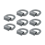 8 Pack 3/4" Heavy Duty Weld On Forged D Rings with Welding Clips, 26,500 lbs