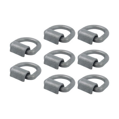 8 Pack 3/4" Heavy Duty Weld On Forged D Rings with Welding Clips, 26,500 lbs