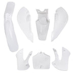 For Kawasaki KX 65 KLX 110 DRZ110 Suzuki RM65 Plastic Fender Fairing kit White