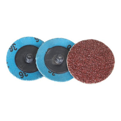 51Pcs 2" Roll Lock Die Grinder Quick Change Sanding Disc 36 60 80 120 240 Grit
