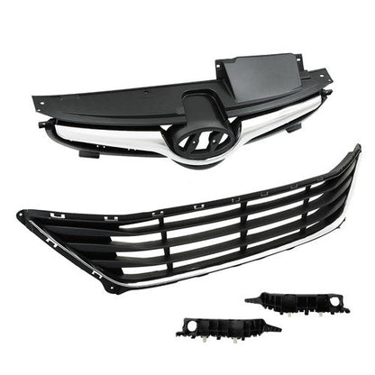 For Hyundai Elantra 2014-2016 Front Upper Lower Grilles And Bumper Brackets Set
