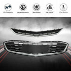 New Honeycomb Grill Front Bumper Upper&Lower Grille For Chevy Malibu 2016-2018