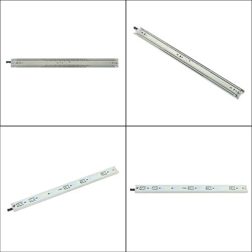 1 Pair of 24In Locking Drawer Slides Full Extension & Lock 150 lb Load Capacity