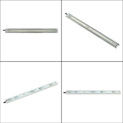 1 Pair of 24In Locking Drawer Slides Full Extension & Lock 150 lb Load Capacity