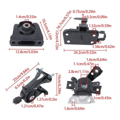 Engine Motor & Transmission Mount kit 4pc For Toyota RAV4 L4 2.4L 2006-2008 2WD
