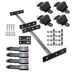 New 4 Retractable Seat Belts and Bracket Kit For EZGO Yamaha Club Car Golf Cart