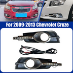 Pair Fog Light Driving Lamp Turn Signal LED DRL Fit Chevrolet Cruze 2009-2013