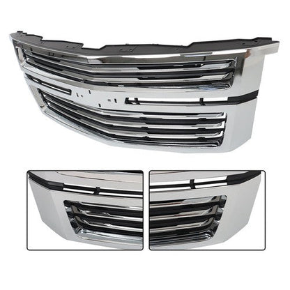 Chrome Fit For Chevy Tahoe/Suburban LTZ 2015-2020 GM1200704 Front Upper Grille