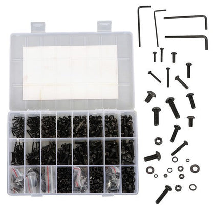 1625 Pcs M2 M3 M4 M5 Bolts and Nuts Hex Socket Head Screw Assortment Kit