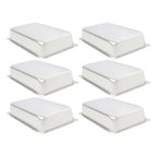 4 Inch Deep Restaurant Steam Table Pans 6 Pack Full Size Without Lid