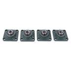 4Pcs UCP204-12 Cast Iron Pillow Block Flange Bearings - 3/4" hole with seat