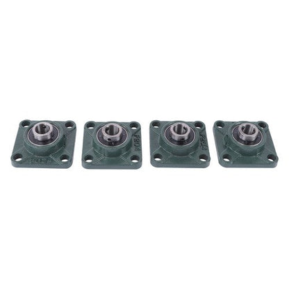 4Pcs UCP204-12 Cast Iron Pillow Block Flange Bearings - 3/4" hole with seat