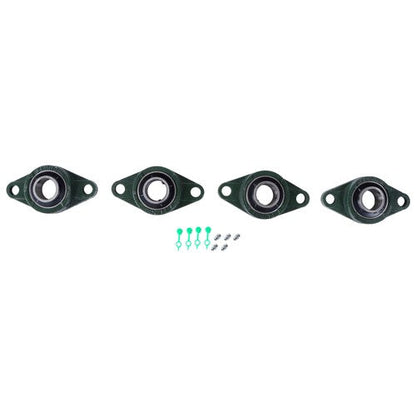 UCFL206-20 Self Alignment Pillow Block Bearing 1-1/4" Bore Solid Base 4pcs ﻿