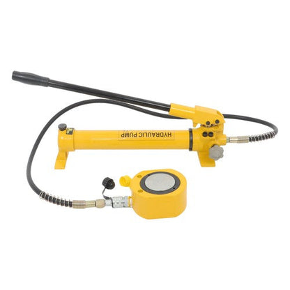 50T Low Profile Hydraulic Cylinder Jack Kit+CP-700 Manual Hydraulic Hand Pump