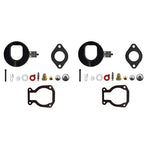 2× 398453 Carburetor Carb Kit W/ Float For Johnson Evinrude 9.9HP 15HP 1974-1988
