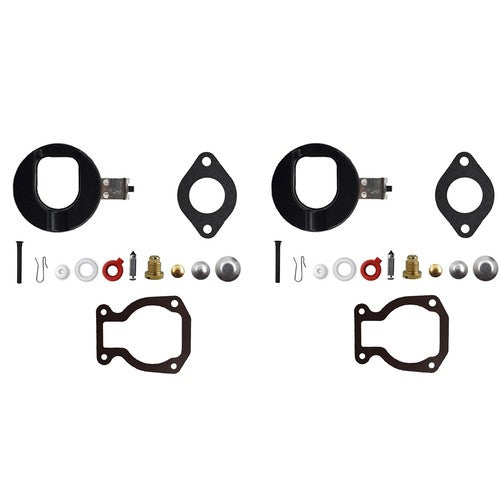 2× 398453 Carburetor Carb Kit W/ Float For Johnson Evinrude 9.9HP 15HP 1974-1988
