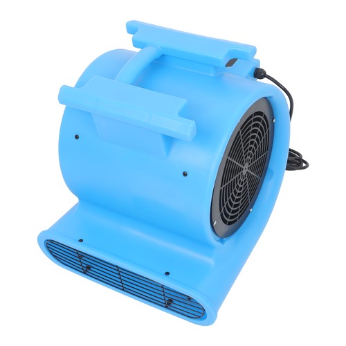 Powerful 1HP 4000CFM 15ft Three-Speed Adjustable Carpet Dryer - Blue Fan