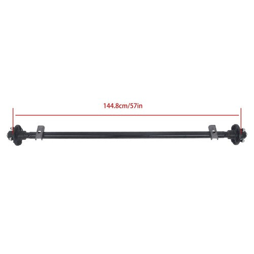 4 lug-4' 57' Hub Face Trailer Axle w/ U-Bolt Kit 2000lbs For trailers RVs trucks