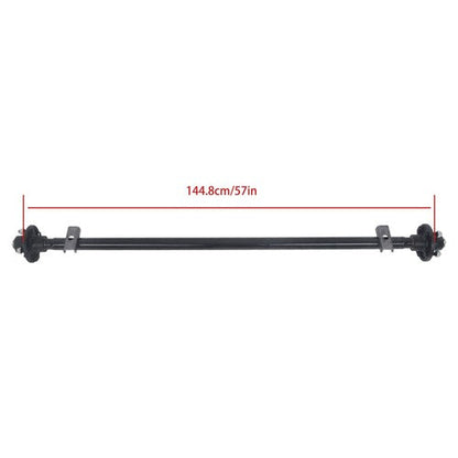 4 lug-4' 57' Hub Face Trailer Axle w/ U-Bolt Kit 2000lbs For trailers RVs trucks