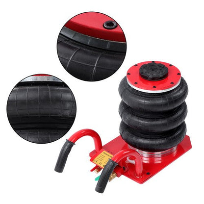For Car SUV Lifting RED Triple Bag Air Jack 3 Ton/6600 lb Pneumatic Jack