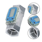 1.5inch 10.5-74 GPM Digital Turbine Flow Meter For Liquid Flow Meter