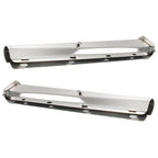 Pair 30" Stainless 2-1/2" Bolt Spring Loaded Mud Flap Hangers Straight Tapered