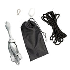 1-Pcs White 7.05lb Marine Kayak Anchor Kit Folding Grapnel Boat Anchor with Claw