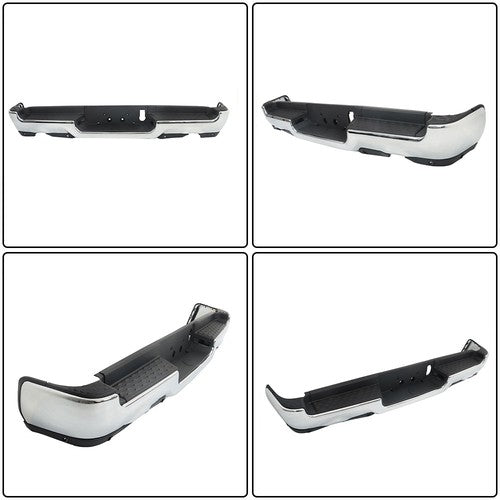 For RAM 1500 2019-2023 Complete Chrome Rear Bumper Assembly Dual Exhaust New