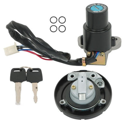 For Kawasaki KLR650 87-07 Motorcycle Fuel Tank Cap Ignition Lock New