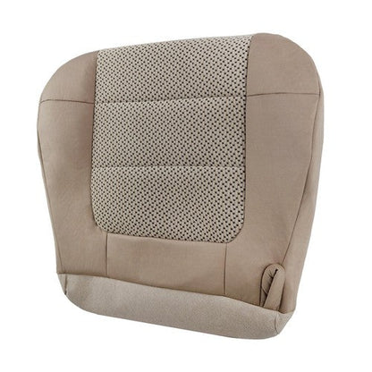 Brown Two-Tone/Fabric Driver Bottom Seat Cover Suit For Ford F150 XLT 2000-2003