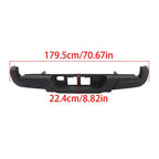 For Toyota Tacoma 2016-2023 Powdercoated Black Rear Step Bumper W/o Sensor Holes