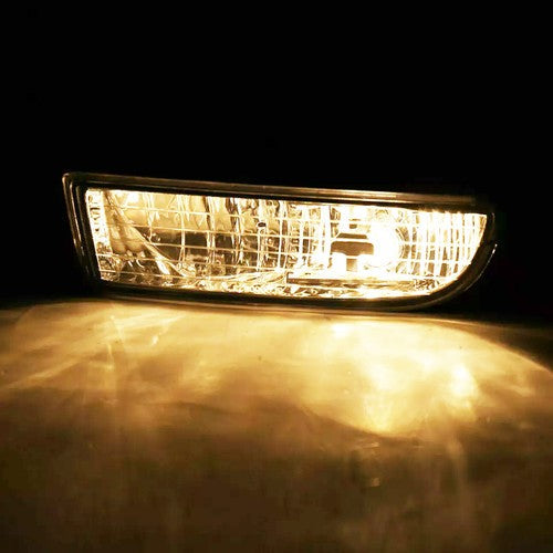 Clear Lens Fog Lights Bumper Driving Lamps w/wiring for 1997-2001 for Honda Prelude