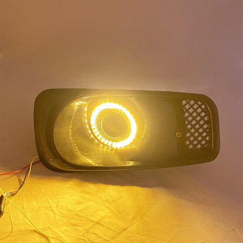 For 1999-2000 Honda Civic JDM Front LED Double colour Fog Lights Lamps DRL Pair