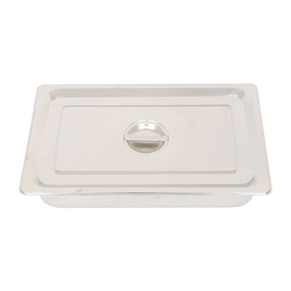 Restaurant Steam Table Pans 2 Pack Full Size 4 Inch Deep Thickened with Lid